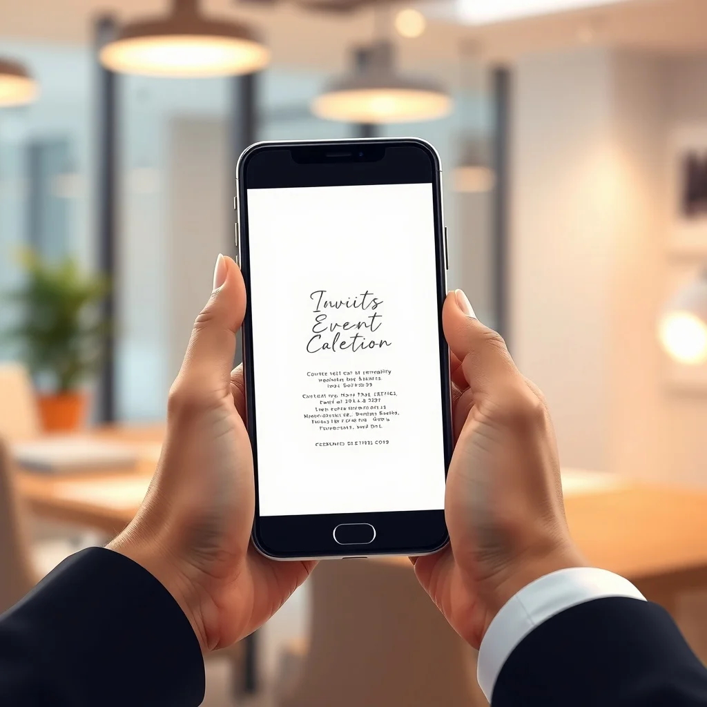 Professional digital corporate seminar invites displayed on a laptop screen with RSVP tracking dashboard