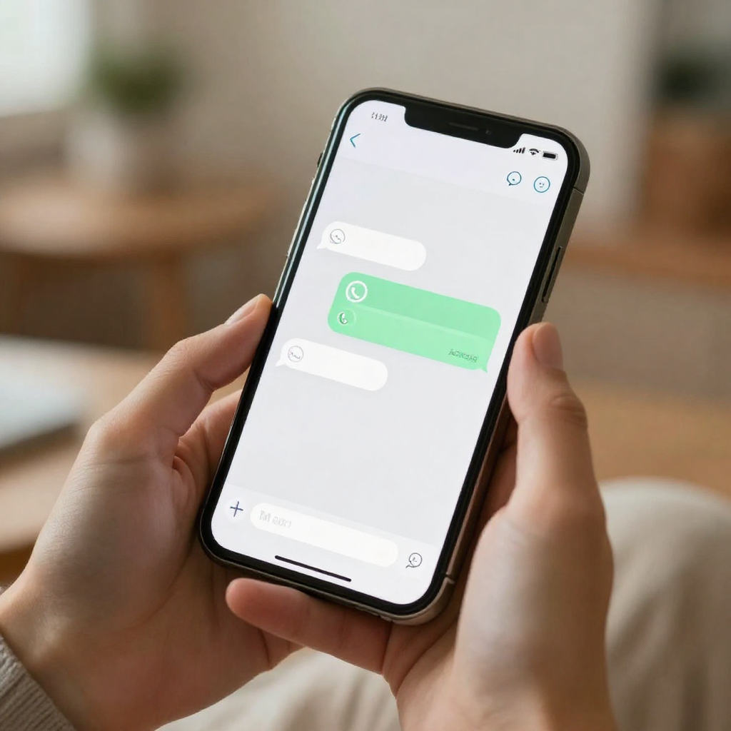 WhatsApp invitation message examples shown on a mobile phone screen for various events