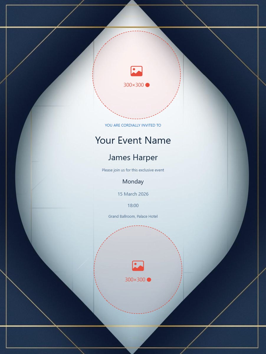 Corporate Event digital invitation template, free on Invitofy